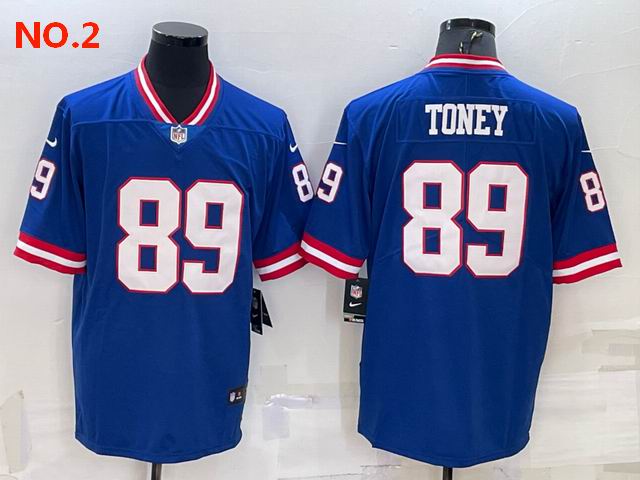  Men's New York Giants #89 Kadarius Toney Jersey NO.2;